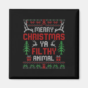 Íman Divertido Sozinho Em Filmes Domésticos Feliz Natal