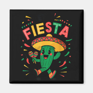 Íman Divertido Vamos Festa Cacto Cinco Maio Mexicano Me