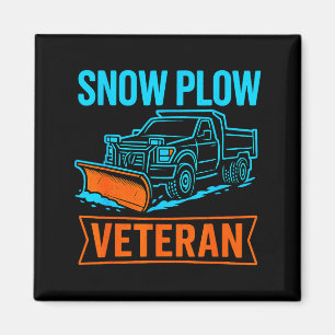 Íman Divertido Veterano de Limpa Neve Aposentado Invern