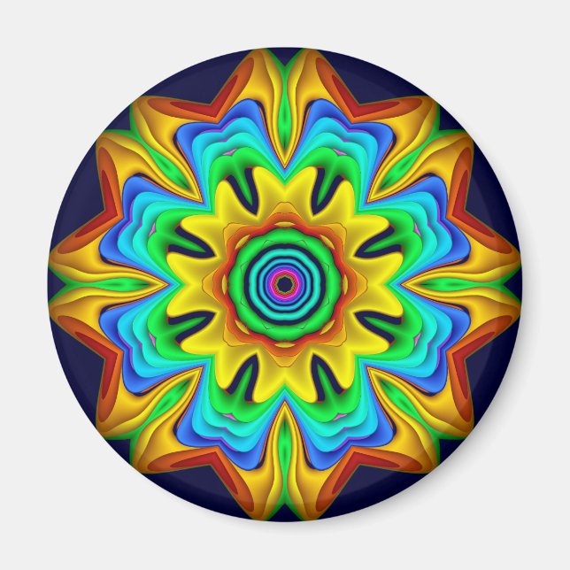 Íman Divertimento decorativo em flor Magnet (Frente)