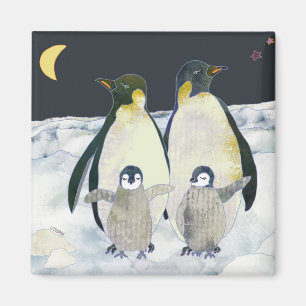 Íman Divertimento do inverno dos pinguins de imperador