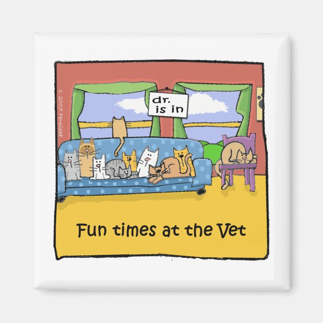 Íman Divertimento no veterinário (Frente)