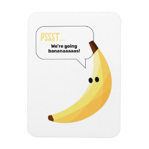 Íman Dívidas Favoritas de Banana Retro Engraçadas Puns 