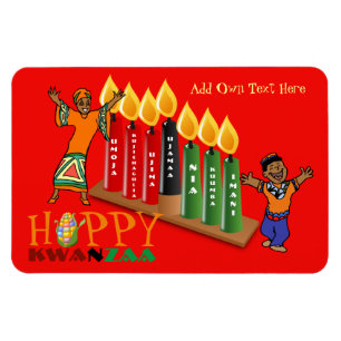 Íman Divirta Feliz Kwanzaa 7 Princípios Personalizados