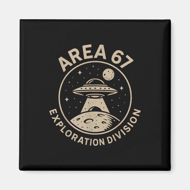 Íman Divisão de Exploração da Área 67 Meme Divertido 67 (Frente)