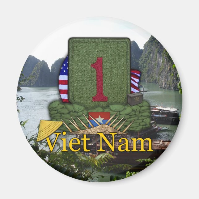 Íman Divisão de infantaria de 1rua vietnam veterans de  (Frente)