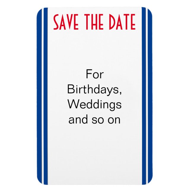 Íman DIY - Adicione seu texto com caneta não permanente (Vertical)