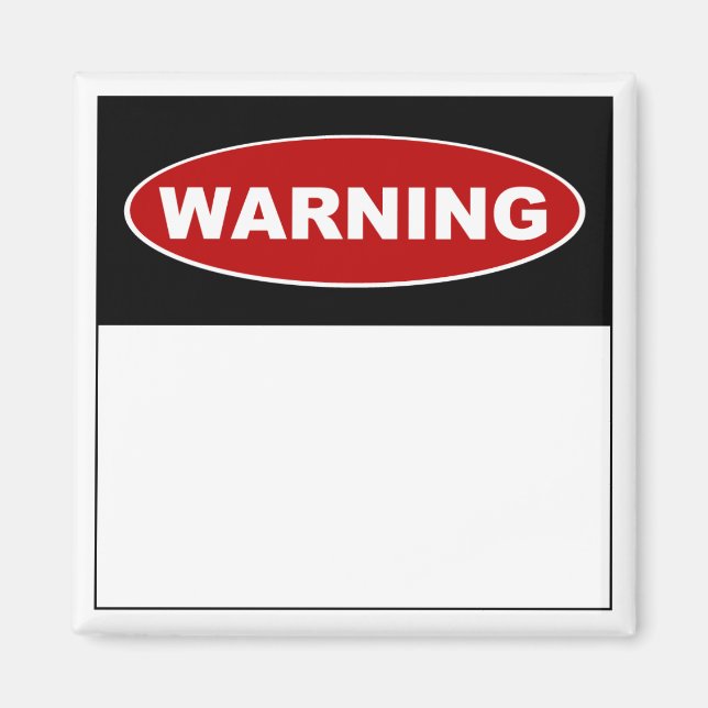 Íman DIY "Aviso" Magnet (Frente)
