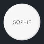 Íman DIY Magnet | Texto Personalizado, Cor, Nome, Monog<br><div class="desc">Você é o "Faça você mesmo"? Agora você pode fazer seu próprio ímã personalizado com nossas modelos DIY fáceis de usar. Adicionar um nome. Iniciais. Um monograma. Uma foto. Um logotipo ou outra imagem. Escolha sua própria cor de fundo também. Vá em frente,  seja criativo e Simplesmente faça!</div>