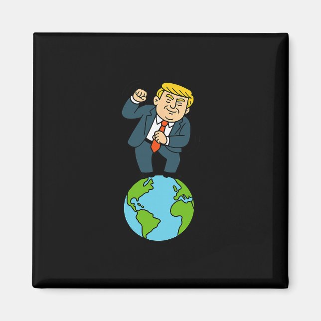 Íman Dizendo engraçado dançando Trump (Frente)
