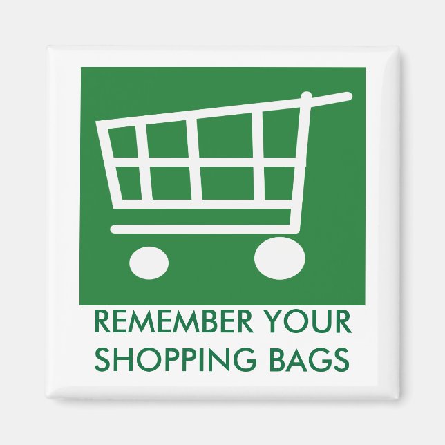 Íman DIZER NÃO às bolsas plásticas (Frente)