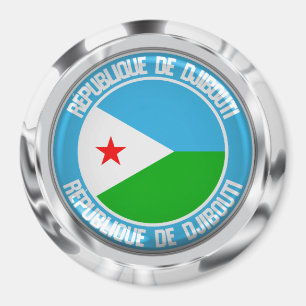 Íman Djibouti Round Emblem