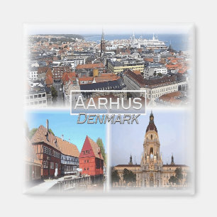 Íman DK0015 Europa, Dinamarca, Aarhus, Fridge