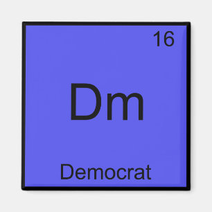 Íman Dm - Democrata Camiseta Elemento Divertido Símbolo