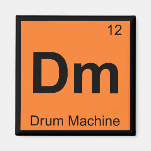 Íman Dm - Máquina de Bateria Símbolo da Tabela Periódic