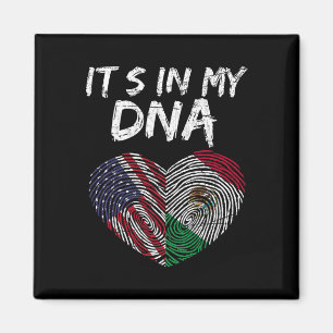 Íman Dna Bandeira Dos EUA Bandeira Americana Mexicana M