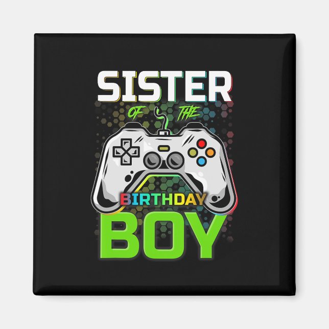 Íman Do Aniversário Garoto Engraçado Jogo Jogo Presente (Frente)