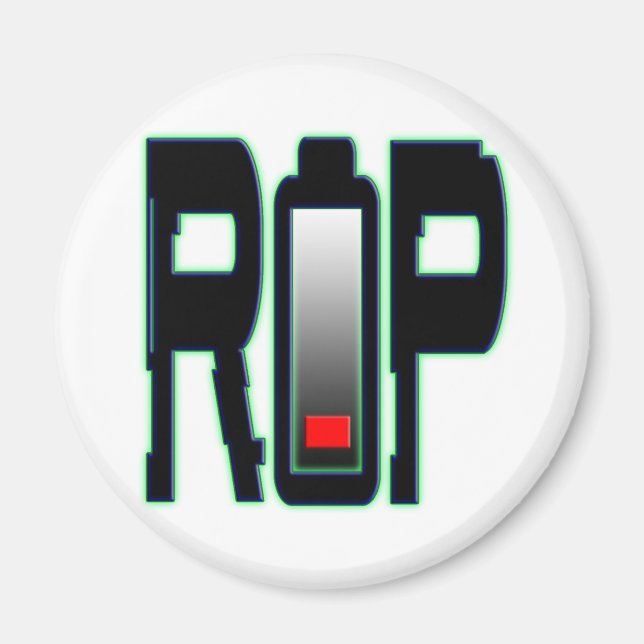 Íman do círculo da bateria RIP (Frente)