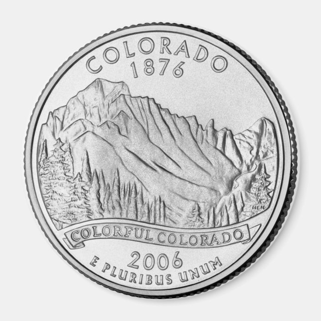 Íman do Colorado State Quarter 2006 (Frente)