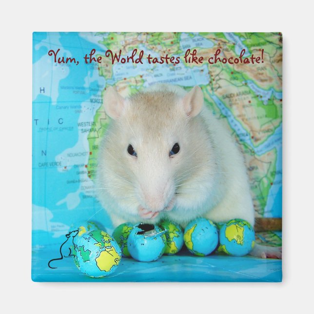 Íman do Dia Mundial do Rato (Frente)