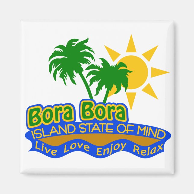 Íman do estado de espírito Bora Bora (Frente)