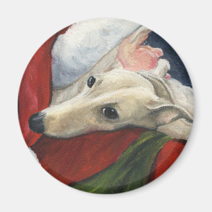 Íman Do "ímã da arte do cão galgo e do papai noel"