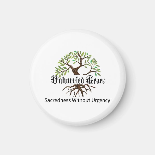íman do logotipo da Unhurried Grace (Frente)