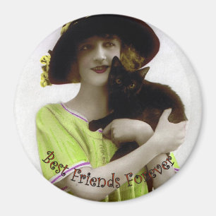 Íman Do melhor amigo mulher & gato para sempre