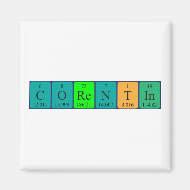 Íman do nome da mesa periódica do Corentin (Frente)