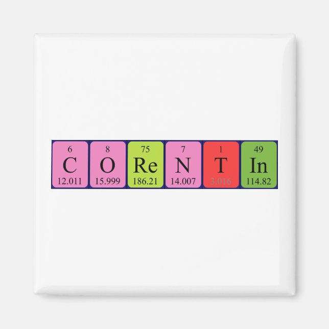 Íman do nome da mesa periódica do Corentin (Frente)