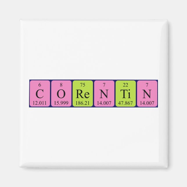 Íman do nome da mesa periódica do Corentin (Frente)