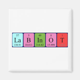 Íman do nome da mesa periódica do Labinot