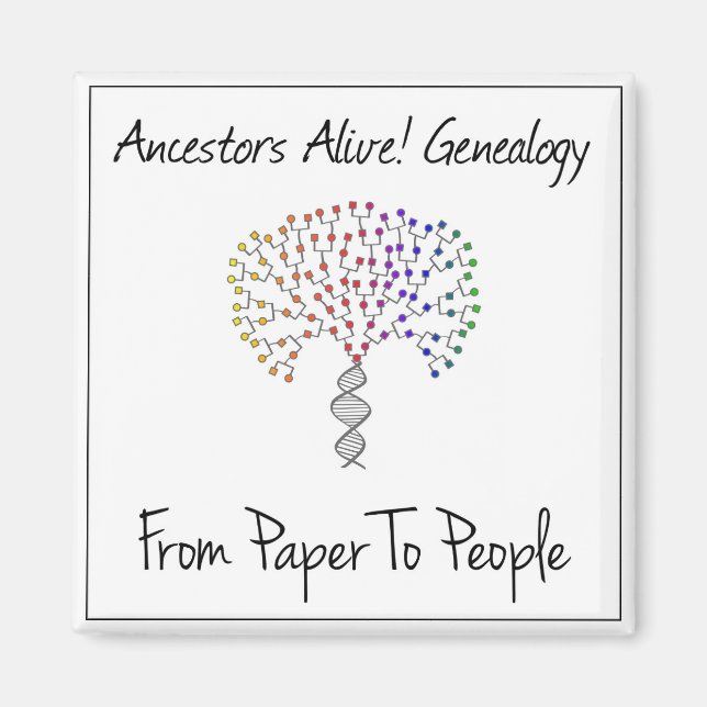 Íman Do Papel Para O Pessoas Magnet (Frente)