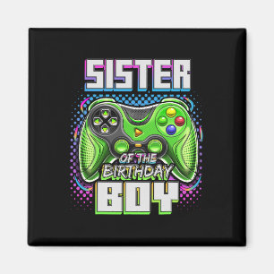 Íman Do Par De Jogo De Vídeo Da Família De Aniversários