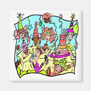 Íman Do partido presentes de aniversário para baixo