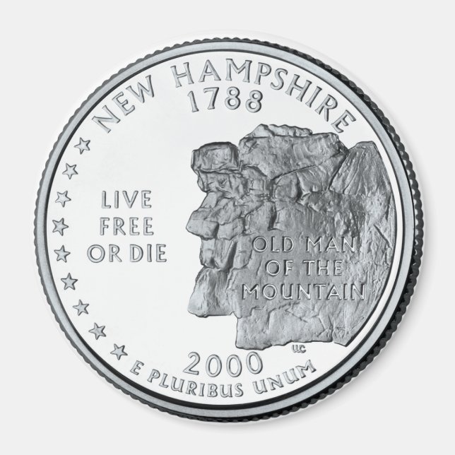 Íman do Quarter de New Hampshire State 2000 (Frente)