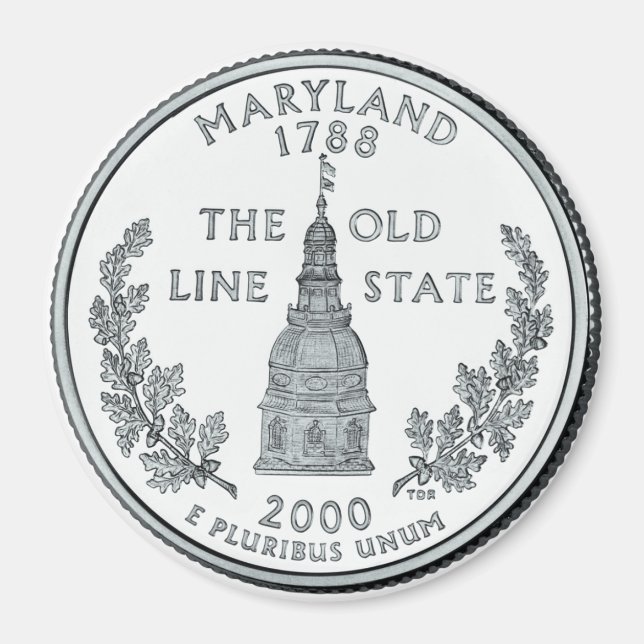Íman do Quarter do Estado de Maryland em 2000 (Frente)