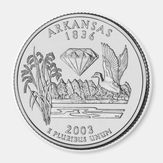 Íman do Quarter do Estado do Arkansas em 2003 (Frente)