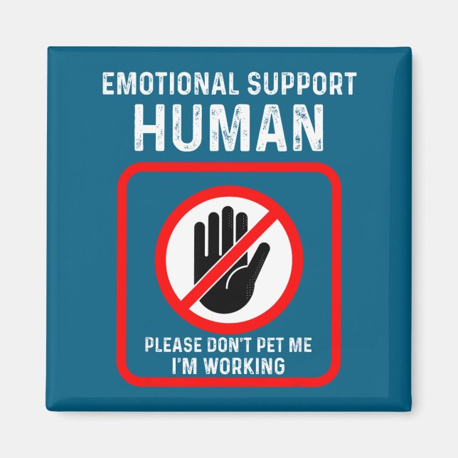 Íman Do Shirt Emotional Support Human Halloween Costume (Frente)