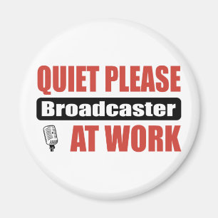 Íman Do silêncio radiodifusor por favor no trabalho