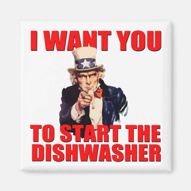 Íman do Tio Sam Dishwasher (Frente)