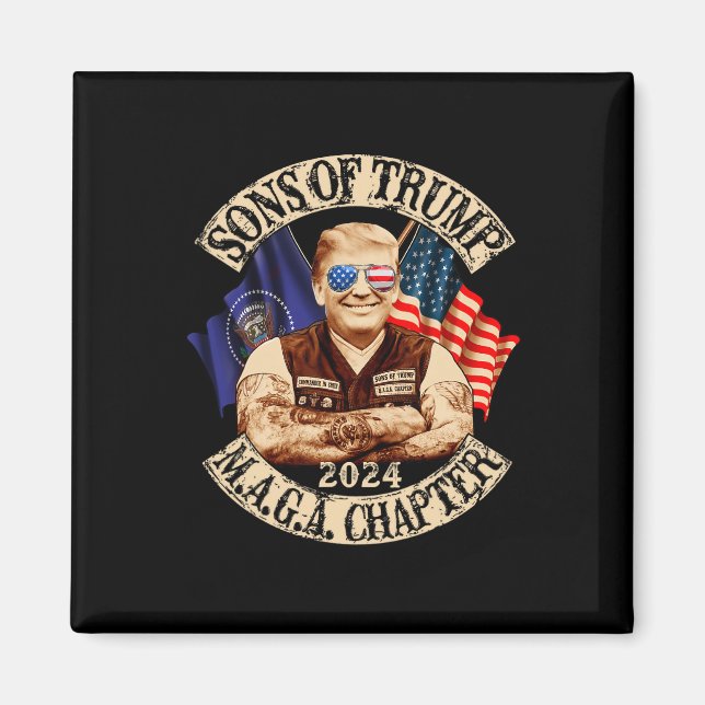 Íman Do Trump Maga Capítulo 2024 Engraçado  (Frente)
