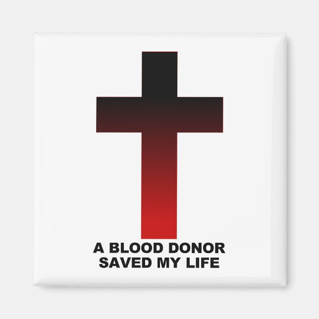 Íman Doador de Sangue Cristão Jesus Salvou Minha Vida (Frente)