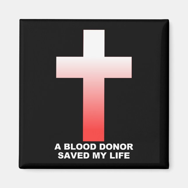 Íman Doador de Sangue Jesus Cristão Salvou Minha Vida (Frente)