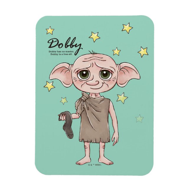 Íman Dobby Watercolor Character Art (Vertical)