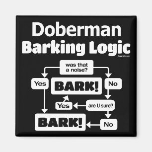 Íman Doberman Barking Logic