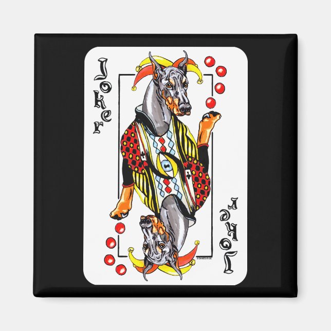 Íman Doberman Black Joker (Frente)