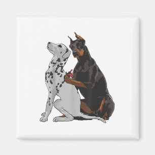 Íman Doberman, Moçável, Cujo Cão Dalmático Tatuando