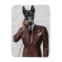 Doberman no Telefone