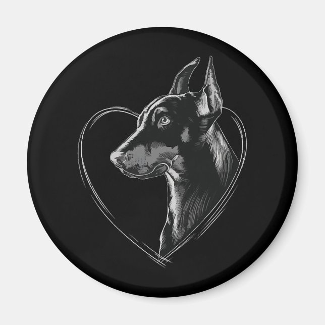 Íman Doberman Pinscher (Frente)